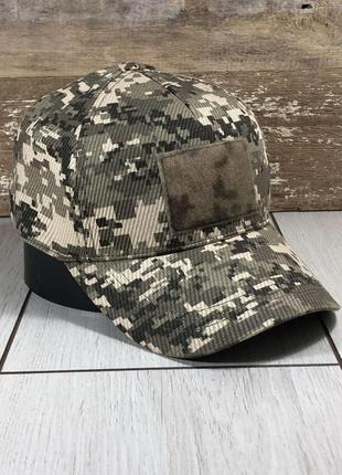 Комуфляжная бейсболка военная липучка