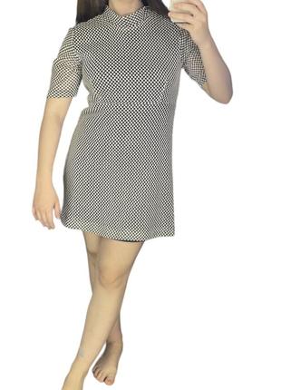 Zara платье вязаное платье плетеное короткое в стиле 70х винтажное летнее7 фото