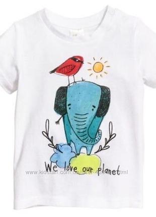 92-98 футболка h&amp;m со слоником