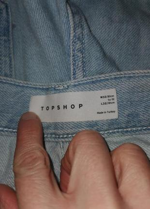 Джинсы мом высокая завышенная посадка topshop прямые mom6 фото