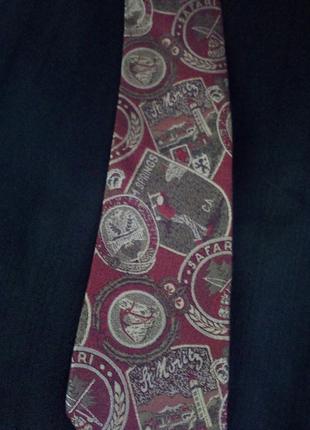 Красивый шелковый галстук lehner  (150 длинна)