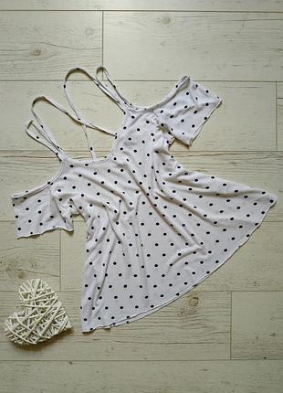 Майка на плечики в горошек р. 8