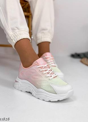 Кросівки жіночі екошкіра +текстиль