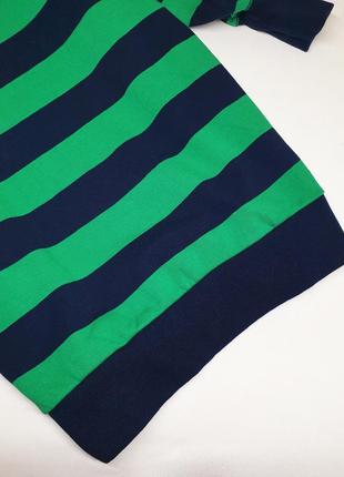 Удлиненный свитшот в зеленую полоску с карманами платье8 фото