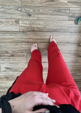 Красные брюки, брюки, женские штаны