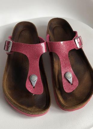 Birkenstock тапочки вьетнамки шлепанцы сандалии 41р 26,5см4 фото