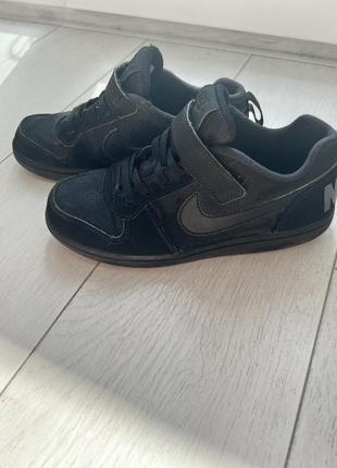 Nike court borough low2, кроссовки кожаные