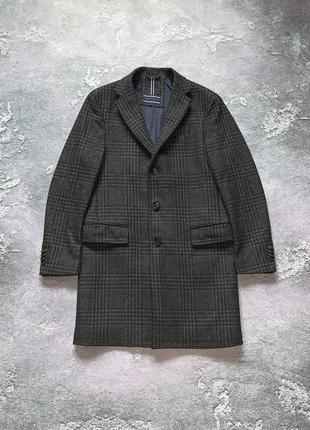 Tommy hilfiger томми хилфигер пальто на пуговицах с замком куртка шерсть4 фото