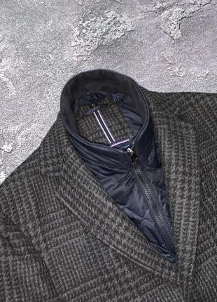 Tommy hilfiger томми хилфигер пальто на пуговицах с замком куртка шерсть7 фото