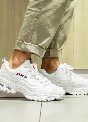 Чоловічі, шкіряні кросівки *skechers*