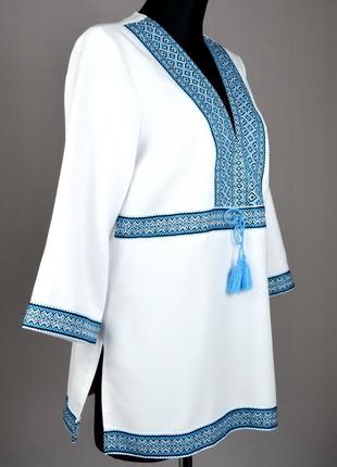 Жіноча вишита блуза туніка3 фото