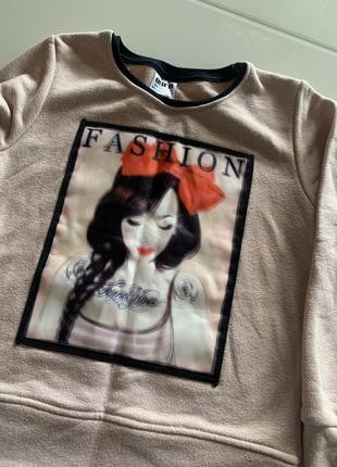 Світшот для дівчаток на зріст 122 і 128