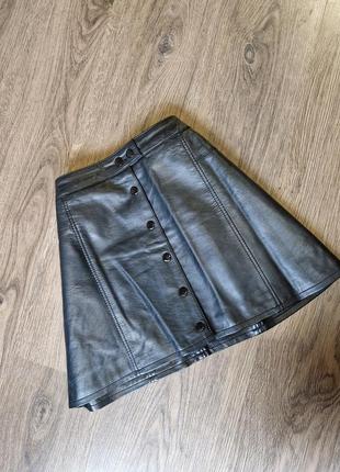 H&m юбка из эко кожи