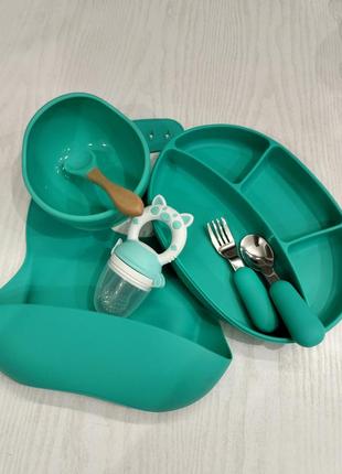 Посуд дитячий силіконовий