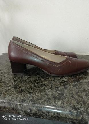 Кожаные удобные туфельки с ортопедическим