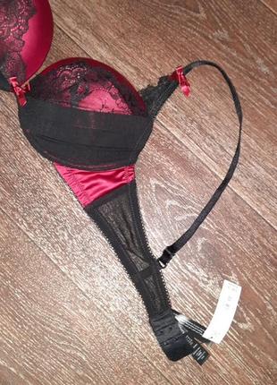 Брендовий новий рошкішний бюстгалтер з об'ємним пушапом р.34 b 75 b від ann summers , кісточки , кружево