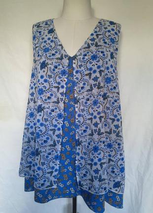 Продам или в подарок при покупке от 600 грн. женская блуза, блузка, цветочный принт, мелкий цветок4 фото