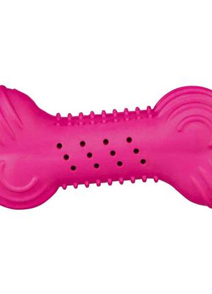 Іграшка для собак trixie rustling bone кістка гумова шарудна 11 см1 фото