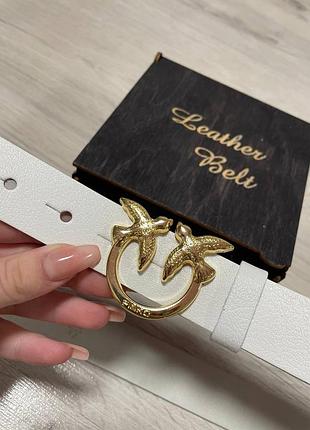 Кожаный женский ремень