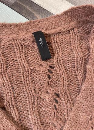 Неймовірний вовняний кардиган з блискучими гудзиками , светр від бренду y.a.s4 фото