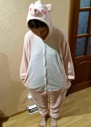 Кигуруми нежно-розовая свинка
