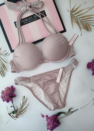 Купальник з великим пушап victoria's secret original xs 32b 70b 75a купальник bombshell