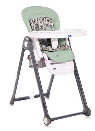 Стульчик для кормления lorelli party frosty green leather