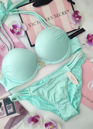 Victoria's secret original s 34a 75a bombshell купальник с двойным пуш ап