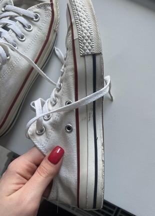 Белые низкие converse6 фото