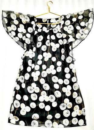 Шифоновое воздушное платье в одуванчике