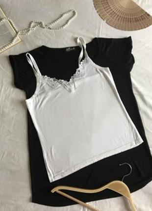 Базовая белья майка-топ из натуральной вискозы (14/42)