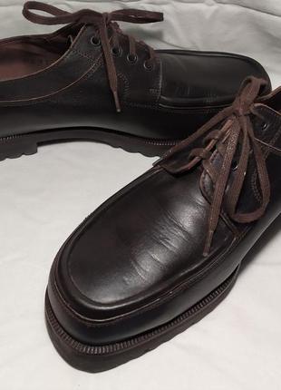 Туфли мокасины кожаные унисекс германия. размер 39.2 фото
