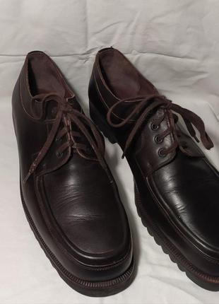 Туфли мокасины кожаные унисекс германия. размер 39.1 фото