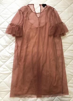 Платье с сеткой