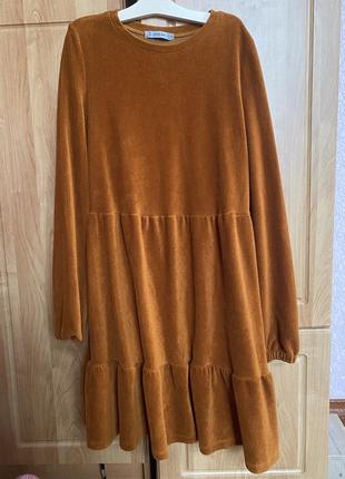 Вельветовое платье