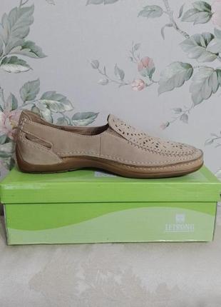Кожаные лоферы туфли бренд gabor