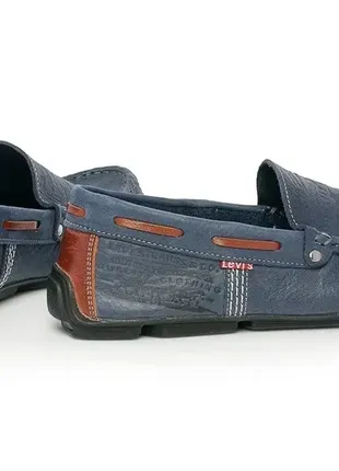 Мокасины levi’s (levi strauss & co) 8003, синие, р-р 43