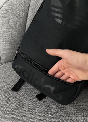 Рюкзак черный (большое лого) adidas2 фото