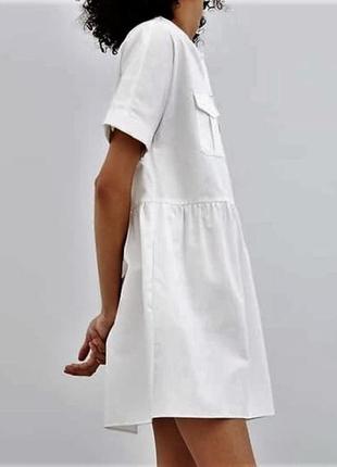 Коротке біле плаття zara2 фото