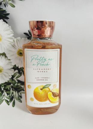Набор мист + гель + крем для тела pretty as a peach от bath and body works