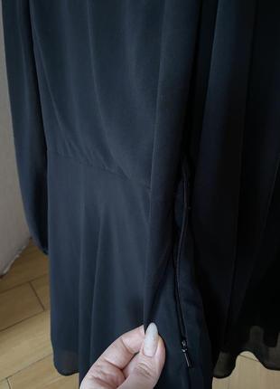 Чорна шифонова коротка сукня atmosphere4 фото