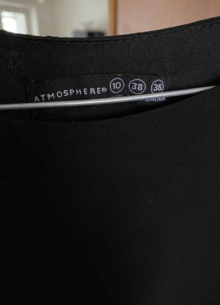 Чорна шифонова коротка сукня atmosphere3 фото