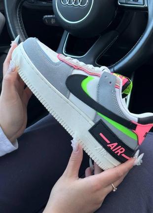 Жіночі кросівки nike air force 1 shadow multicolor7 фото