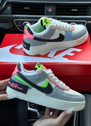 Жіночі кросівки nike air force 1 shadow multicolor6 фото