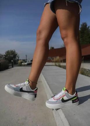 Жіночі кросівки nike air force 1 shadow multicolor2 фото