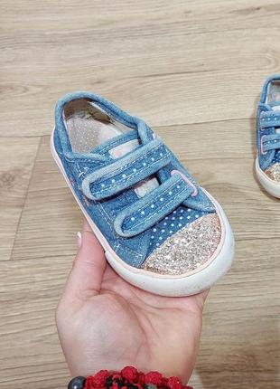 Детские джинсовые кроссы-слипоны george, размер 22