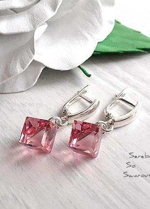 Сережки swarovski3 фото