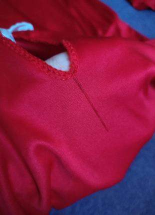 Довге червоне плаття з мереживом розмір s-m4 фото