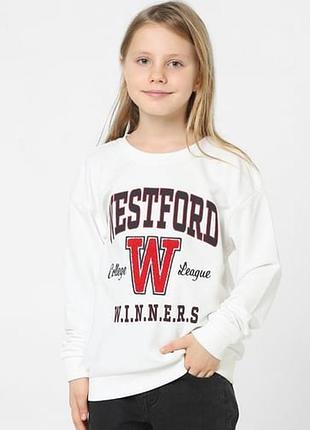 Only 7-8р, крутой свитшот двунитка для девочки