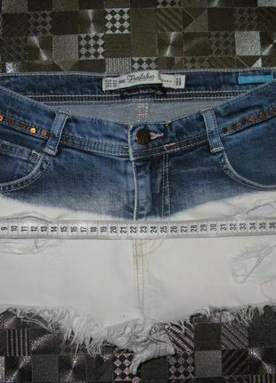 Крутейшие высветленные короткие джинсовые шорты zara c потертостями, разрывами xs-s5 фото